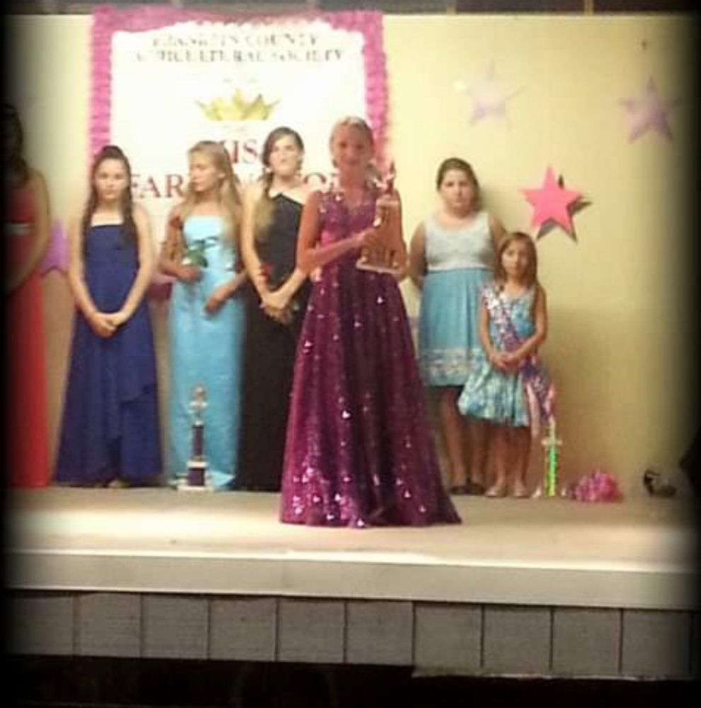 Size 10 purple sequined gown